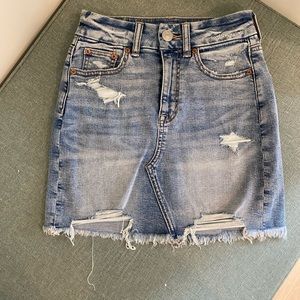 American eagle jean skirts